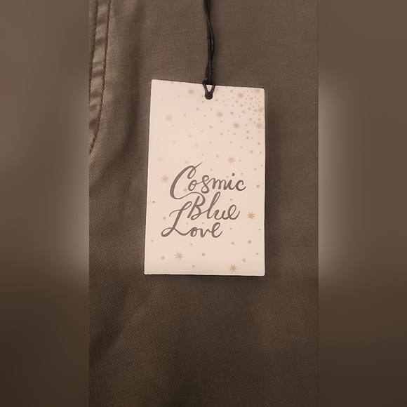 Cosmic Blue Love  Serena High Rise Khakis in color Command - Picture 5 of 9